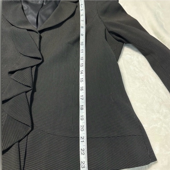 Anne Klein Black Ruffled Blazer - Picture 4 of 8